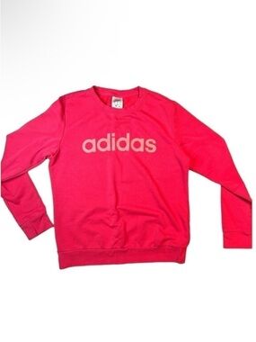 adidas Pink Logo Crewneck Sweatshirt